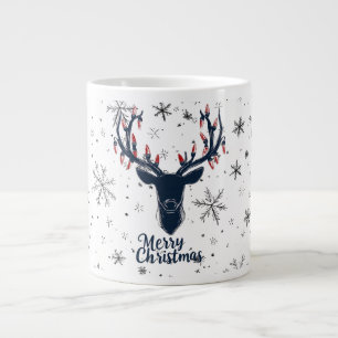 Grande Tasse Mug de Noël des rennes festifs