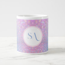 Mug de Parties scintillant rose Pastel personnalis