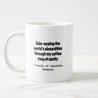 Grande Tasse Mug de personnalisation de l'Humour de café cyniqu