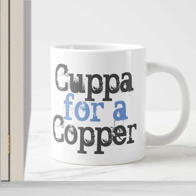 Grande Tasse Mug de police britannique - Cuppa pour un cuivre (Créateur téléchargé)
