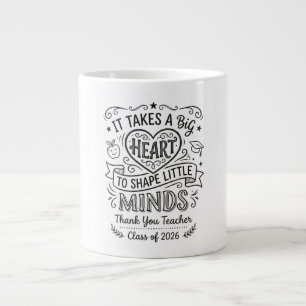 Grande Tasse Mug de Remerciement pour les Enseignants Promotion