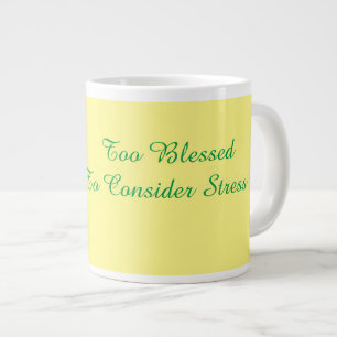 Grande Tasse Mug de spécialité trop bienheureuse
