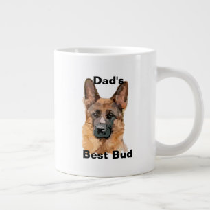 Grande Tasse Mug de spécialités Shepard allemandes Abstraites