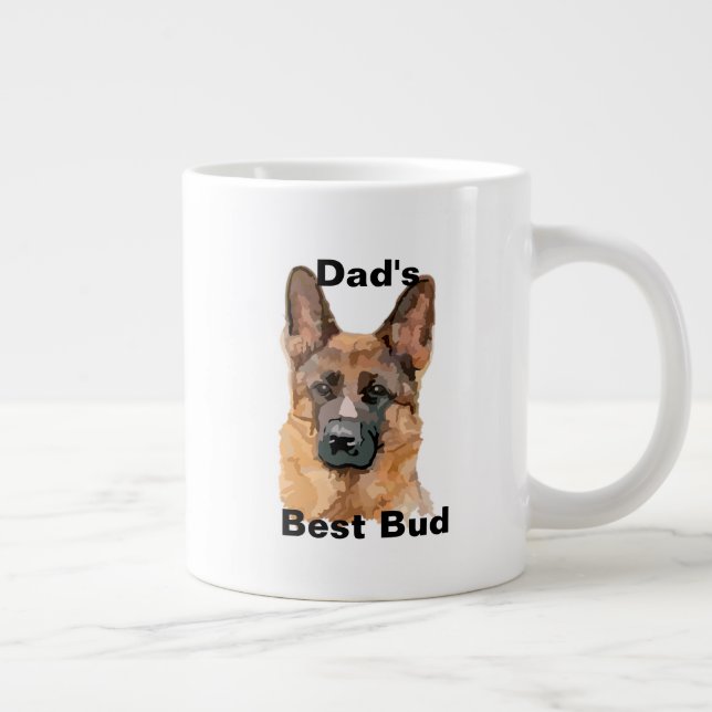 Grande Tasse Mug de spécialités Shepard allemandes Abstraites (Droite)