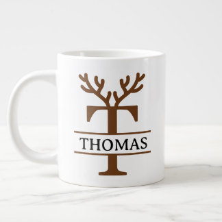 Grande Tasse Mug de vacances Renne de Noël, hiver personnalisé