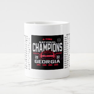 Grande Tasse Mug des champions nationaux de Géorgie