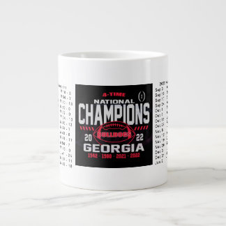 Grande Tasse Mug des champions nationaux de Géorgie