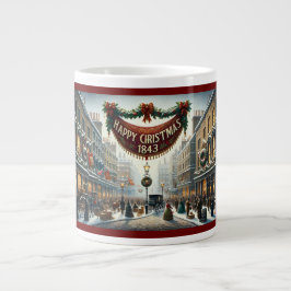 Grande Tasse Mug Dicken 'Joyeux Noël 1843'