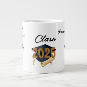 Grande Tasse Mug d'or noir 2025 personnalisé