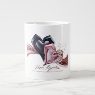 Grande Tasse Mug double coeur