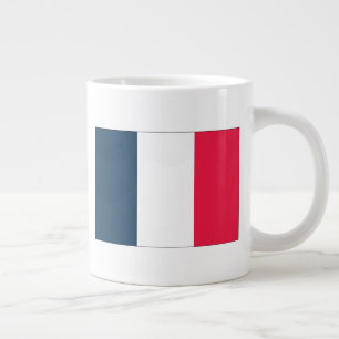 Grande Tasse Mug du drapeau français avec le nom de l'hymne nat