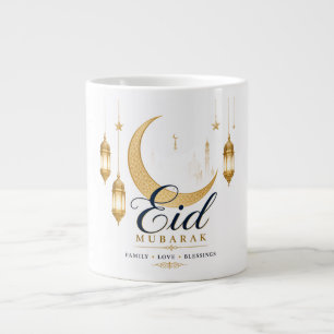 Grande Tasse Mug Eid Mubarak Cadeau islamique élégant