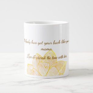 Grande Tasse Mug Élégant de Botanique pour la Fête des Mères