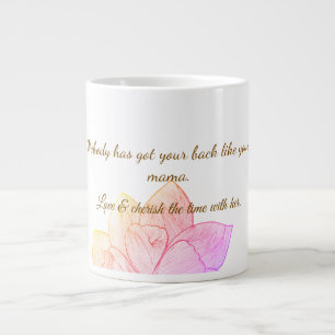 Grande Tasse Mug Élégant de Botanique pour la Fête des Mères