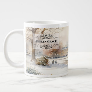 Grande Tasse Mug Elegant Winter Kensington Gardens Londres