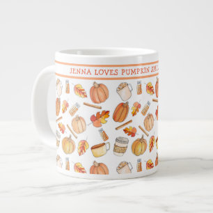 Grande Tasse Mug épicé Citrouille de l'automne lunatique