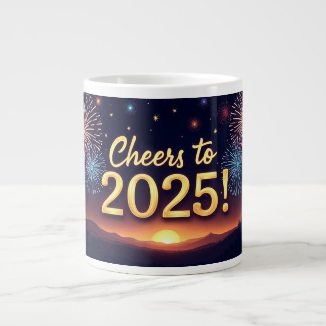 Grande Tasse Mug Fête des feux d'artifice (Devant)