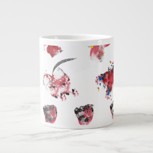 Grande Tasse Mug Fleurs Abstraites