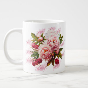 Grande Tasse Mug floral - Cadeau parfait pour la fête des mères