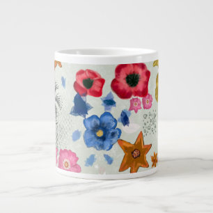 Grande Tasse Mug floral coloré