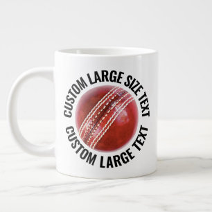 Grande Tasse Mug Géant Cricket avec Texte Personnalisé de Grand