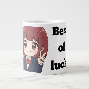 Grande Tasse Mug géant de style anime 'Bonne chance'
