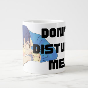 Grande Tasse Mug géant de style anime 'Ne me dérangez pas'