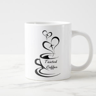 Grande Tasse Mug géant du café peint