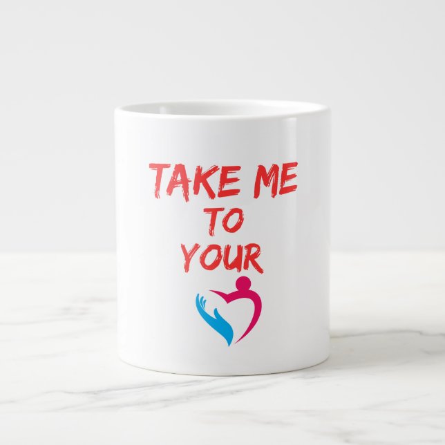 Grande Tasse Mug graphique décontracté (Devant)