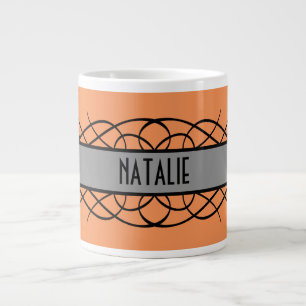 Grande Tasse Mug Gris Déco