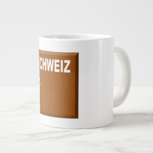 GRANDE TASSE MUG JUMBO BLANCHE  CHOCOLAT SCHWEIZ