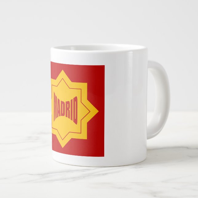GRANDE TASSE MUG JUMBO BLANCHE  MADRID (Devant droit)