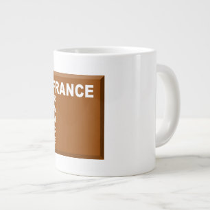 GRANDE TASSE MUG JUMBO CHOCOLAT BLANC FRANCE