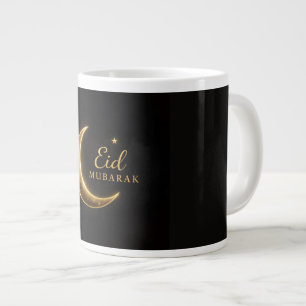 Grande Tasse Mug Luxe Croissant en Or Eid Mubarak – Isla Modern