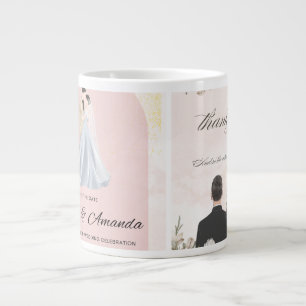 Grande Tasse Mug Mariage de mariée et de chambre - Romantic Cou