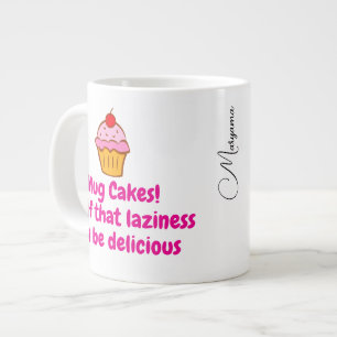 Grande Tasse Mug micro-ondes pour Recette de gâteau (Citation e