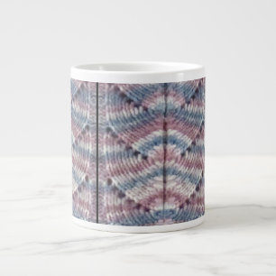 Grande Tasse Mug - Motif du ventilateur de Knit