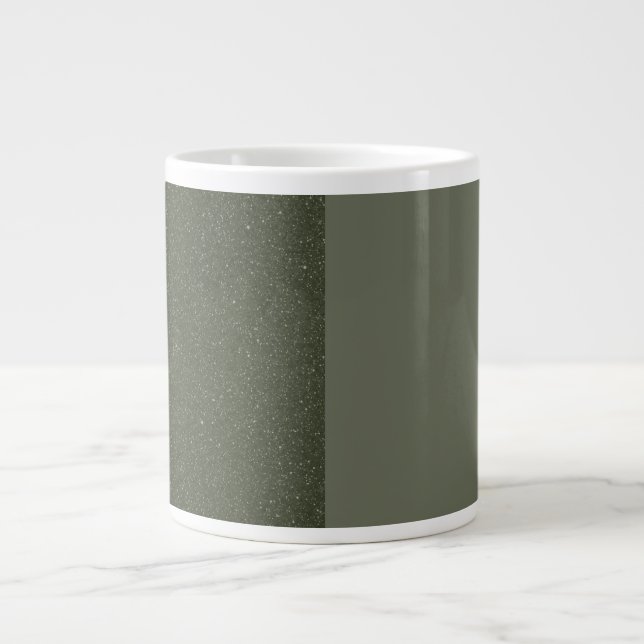 Grande Tasse Mug personnalisé à deux tons vert mousse (Devant)