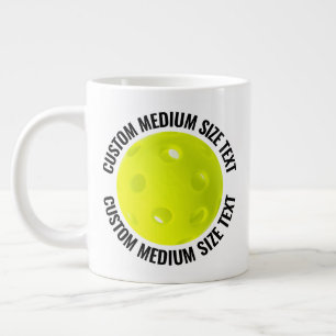 Grande Tasse Mug Personnalisé de Taille Moyenne Texte Géant Pic