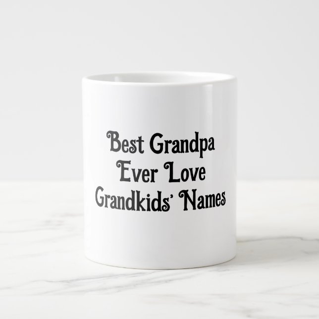 Grande Tasse Mug personnalisé pour grands-pères (Devant)