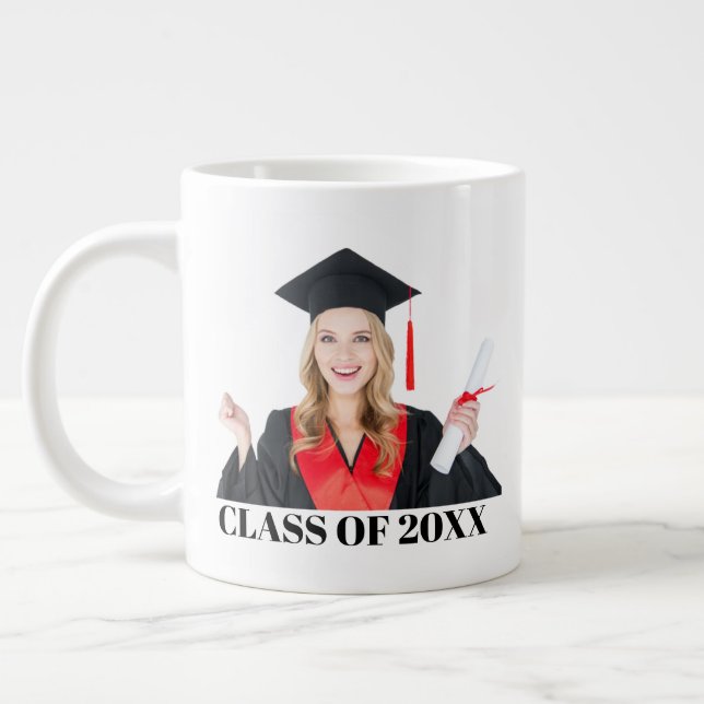 Grande Tasse Mug Photo Graduation (Gauche)