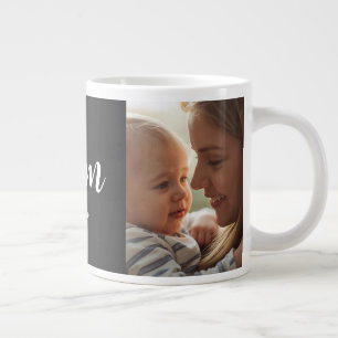 Grande Tasse Mug Photo Spécialité Noir Établi par Maman