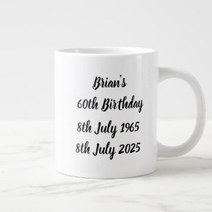 Grande Tasse Mug pour les 60 ans de Brian