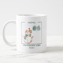 Mug "Snowbody Like You !" Femme de neige personnal