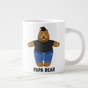 Grande Tasse Mug spécial cadeau de fête des pères Ourson Papa M