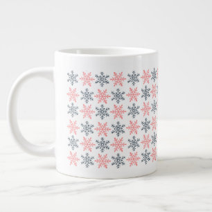 Grande Tasse Mug Spécial Flocon de Neige d'Hiver