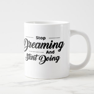 Grande Tasse Mug Spécialité Citations Simples Noir