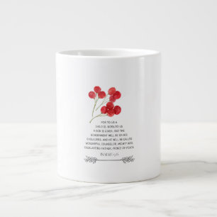 Grande Tasse Mug Verset de Noël Esaïe 9:6