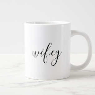 Grande Tasse Mug - Wifey Black