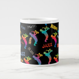 Grande Tasse Musiciens de jazz Musique rétro POP ART